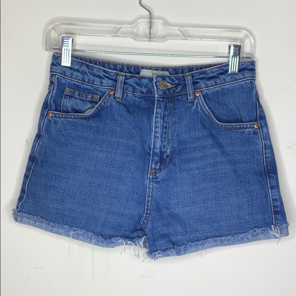 Topshop | Girlfriend High Waisted Shorts